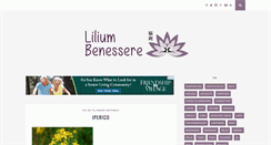 Desktop Screenshot of liliumbenessere.net
